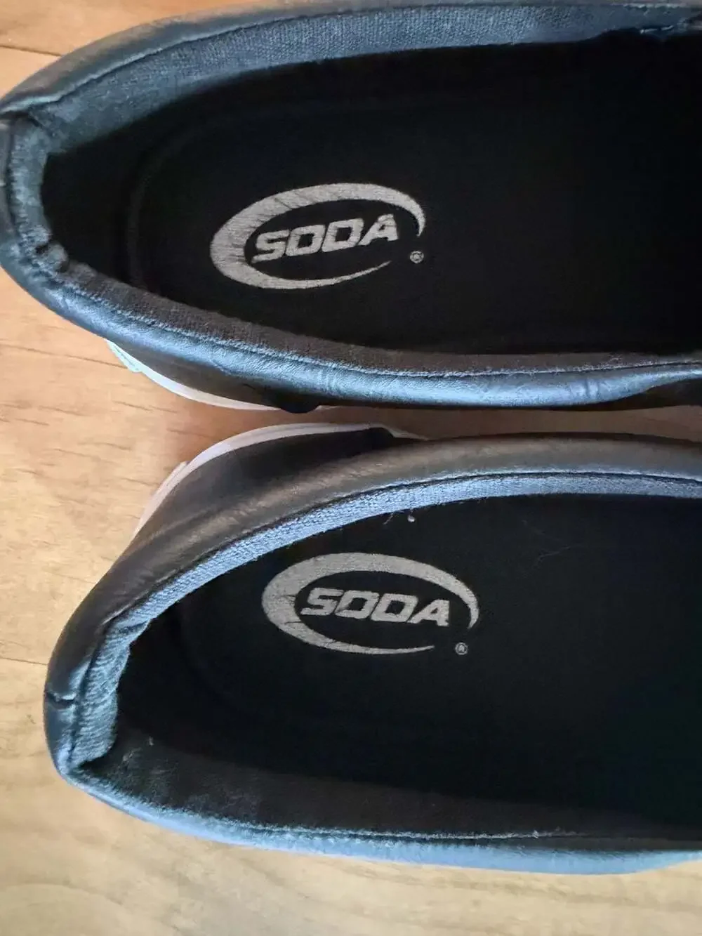 Soda Tracer Black Perforated Slip-On Sneakers 8.5